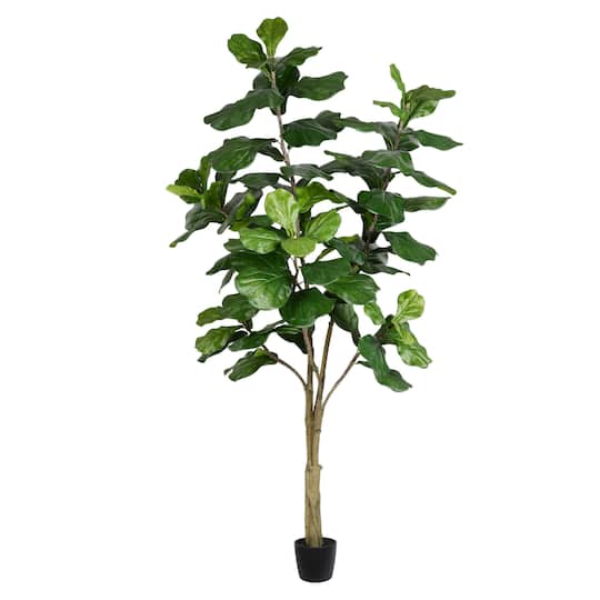 7Ft Potted Artificial Fiddle Tree By Vickerman in Green | 7 ft | Michaels®